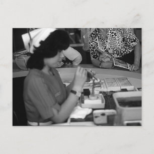 Antike Mie Mikimoto Insel-Zuchtperlen Boutique Postkarte