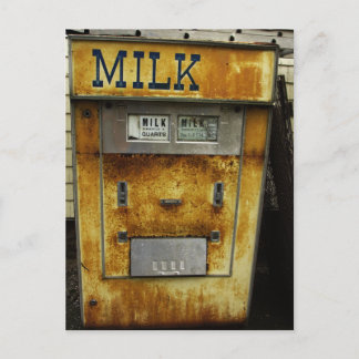 Antike Milchmaschine Postkarte