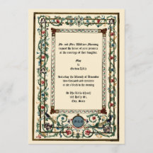 Antike "mittelalterliche" illuminierte Hochzeits-E