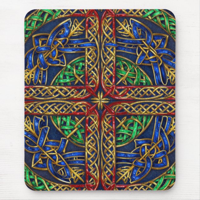 Antike mittelalterliche keltische Knoten Mousepad (Vorne)