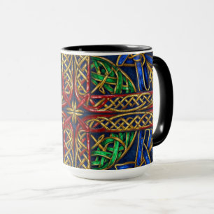 Antike mittelalterliche keltische Knoten Tasse