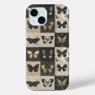 Antike Moth- und Schmetterlingskollage Case-Mate iPhone Hülle