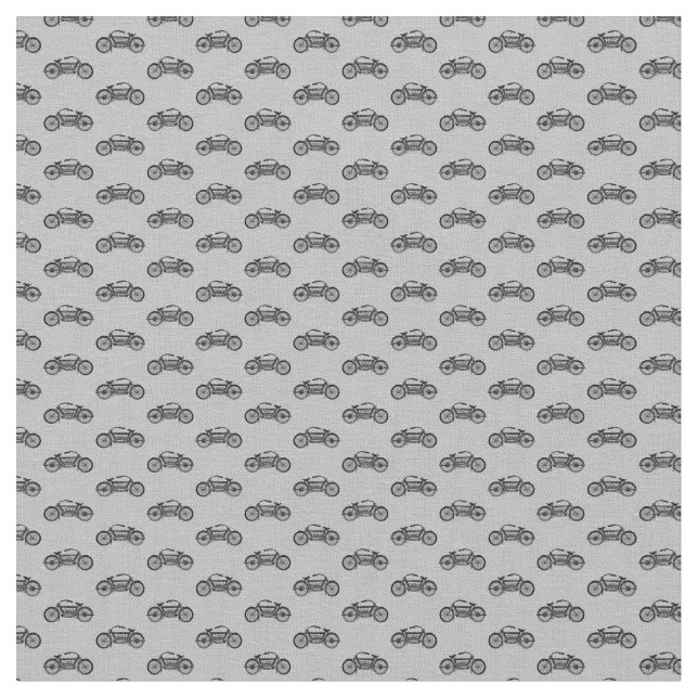 Antike Motorräder CUSTOM HINTERGRUNDFARBE Stoff (Nahaufnahme)