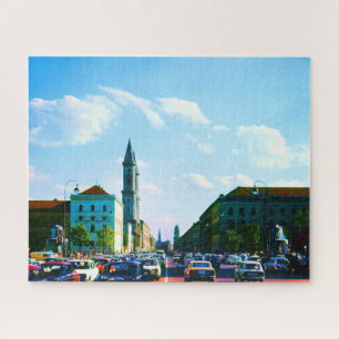 Antike Münchner Universität an der Ludwigstraße Ki Puzzle