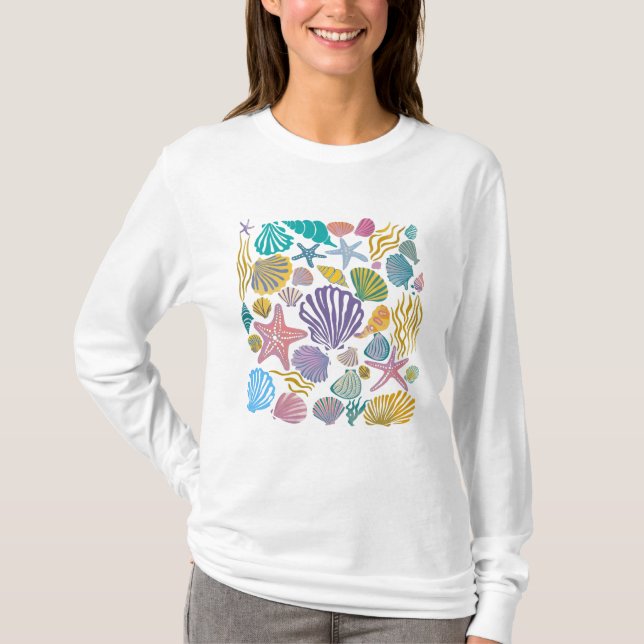 Antike Muscheln T-Shirt (Vorderseite)