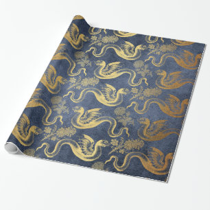 Antike Mythologie Fantasy-Drache Wallpaper Geschenkpapier