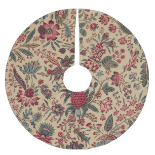 Antike Nadelarbeit Blumenstoff Möbelstoff Polyester Weihnachtsbaumdecke