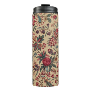 Antike Nadelarbeit Blumenstoff Möbelstoff Thermosbecher