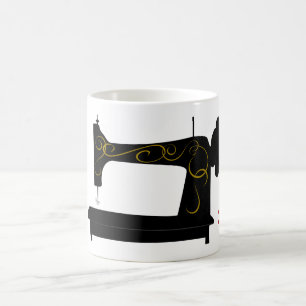 Antike Nähmaschine-Tasse Tasse