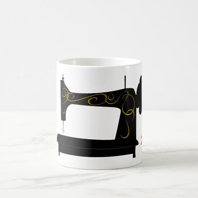Antike Nähmaschine-Tasse Tasse (Mittel)