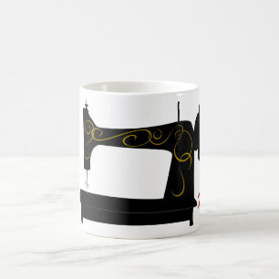 Antike Nähmaschinen-Tasse Tasse