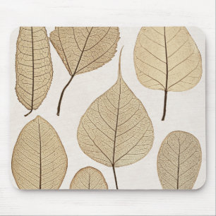 Antike naturkundliche botanische Zeichnung Blätt Mousepad
