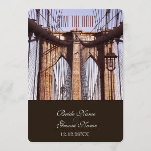 Antike New York Brooklyn Bridge Einladung