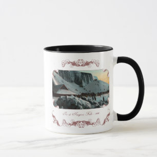 Antike Niagara-Fälle-Eis-Kaffeetasse Tasse