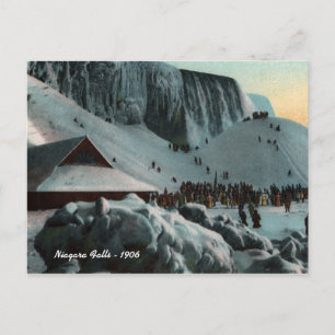 Antike Niagara-Fälle-Eis-Postkarte Postkarte