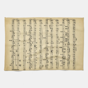 Antike Noten Handtuch