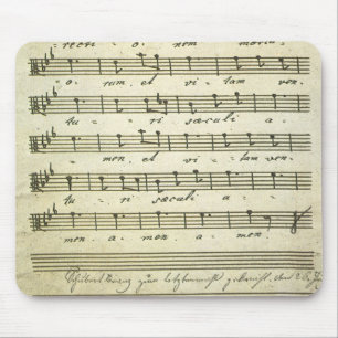 Antike Notenblätter, antike Partitur 1810 Mousepad