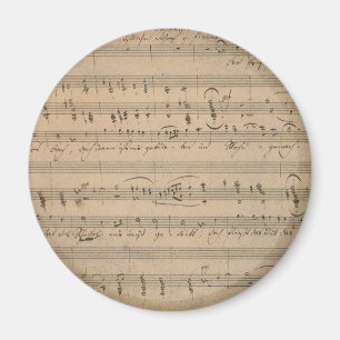 Antike Notenblätter aus 1822, Lied des alten Manne Magnet