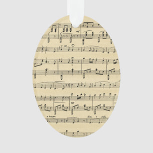 Antike Notenblätter Ornament
