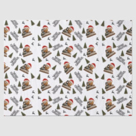 Antike Nuss-Weihnachtspapier Seidenpapier
