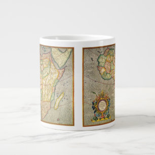 Antike Old World Gerardus Mercator Karte von Afrik Jumbo-Tasse