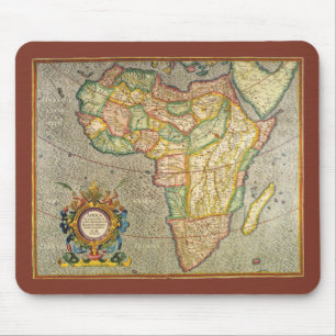 Antike Old World Gerardus Mercator Karte von Afrik Mousepad