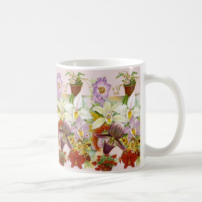 Antike Orchideen Kaffee- oder Teetasse (Rechts)