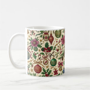 Antike Ornamente, die an einem Band hängen Kaffeetasse