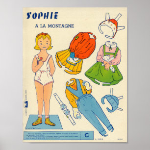 Antike Papierschablone Poster