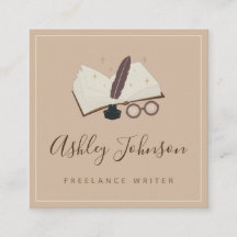 Antike Pastel Brown Buch Freelance Schriftsteller 