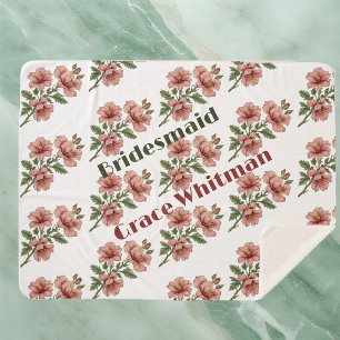 Antike Pastell-Pfingstrose Landflora Brautjungfer- Sherpadecke