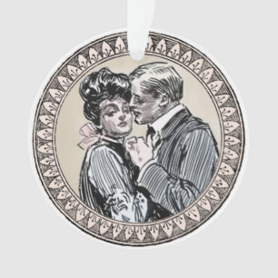 Antike Pastellromantik Hochzeit Vintage Liebe Ornament