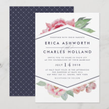Antike Peony | Einladung zur Hochzeit von Hochzeit