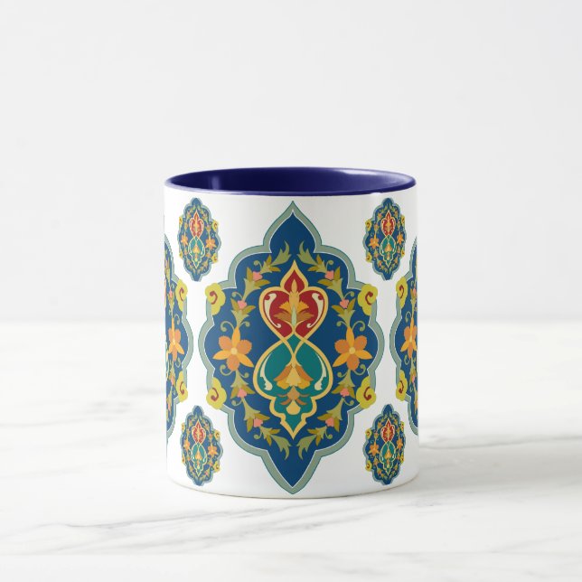 Antike Persian Pattern Look Seven-Tone Coffee Mug Tasse (Zentrum)