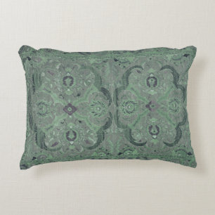 Antike Persische Teppichdecke grün Dekokissen