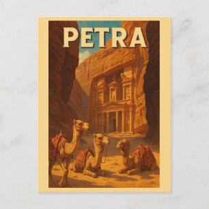 Antike Petra Jordan Reise Postkarte