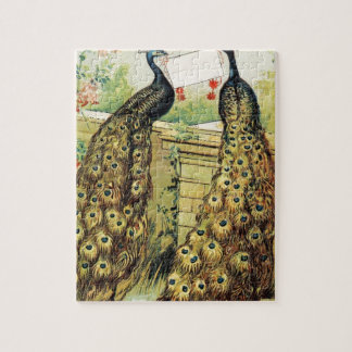 Antike Pfauen Puzzle