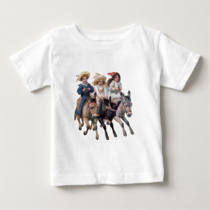 Antike Pferd Pony Kinder Kunst Baby T-shirt