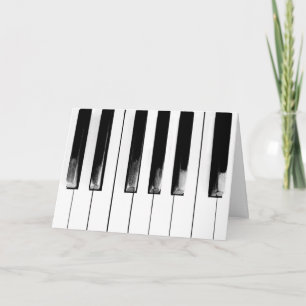 Antike Piano-Tasten-Tastatur Karte