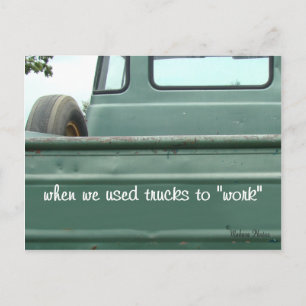 Antike Pickup-Truck-Postkarte #1 - anpassen Postkarte