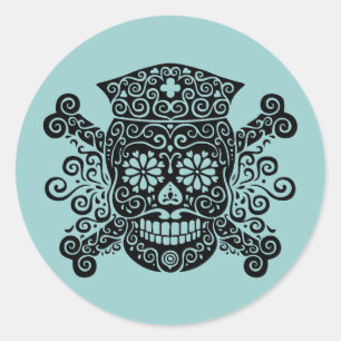 Antike Piraten-Krankenschwester Runder Aufkleber