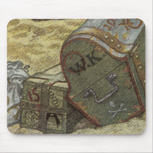 Antike Piraten, William Kidd vergräbt einen Schatz Mousepad
