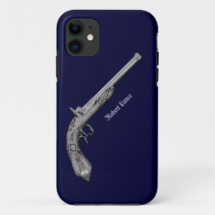 Antike Pistole Persönlich Blau iPhone 5 Hülle