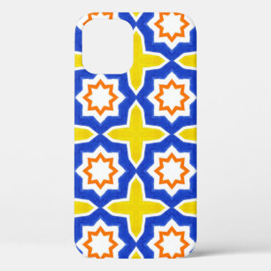 Antike portugiesische Fliesen. Blaue und gelbe Azu Case-Mate iPhone Hülle