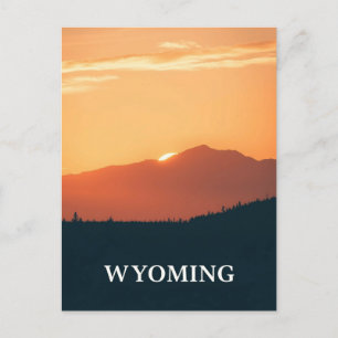 Antike Postkarte aus Wyoming