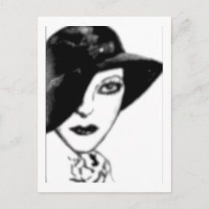 Antike Postkarte - Flapper