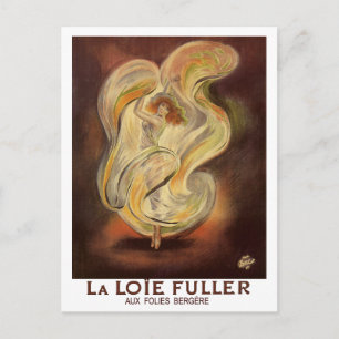 Antike Postkarte: Folies Bergere La Loie Fuller Postkarte