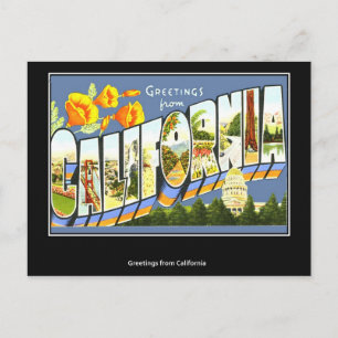 Antike Postkarte Kalifornien