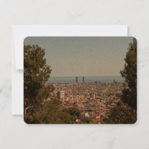 Antike Postkarte von Barcelona