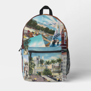 Antike Postkarten Bedruckter Rucksack